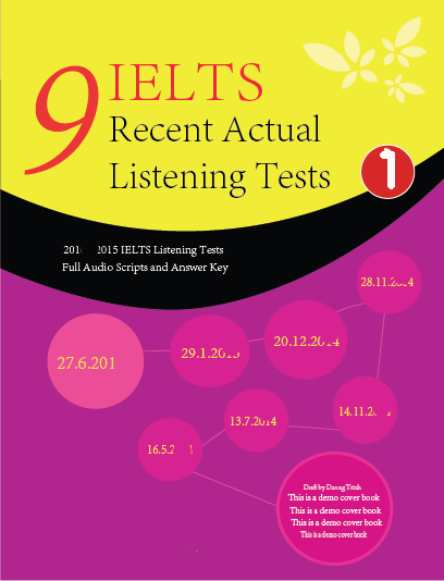 Cuốn sách IELTS Recent Actual Listening Test Vol 1-5