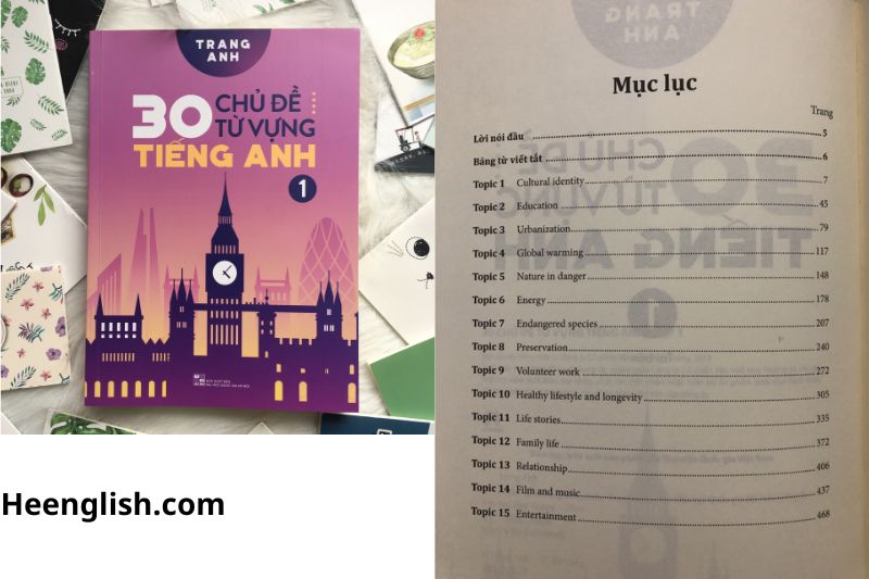 Review bộ sách 30 chủ đề từ vựng tiếng Anh của cô Trang Anh